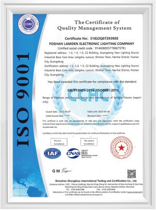 ISO 9001 Certificate