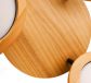 FSC Pine Wood Round Spotlights 3 Head