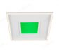 495x495mm Black & White Aluminum LED Decoration Ceiling Light with Centre RGB Function 70001