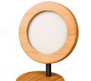 FSC Pine Wood Round Spotlights Single Head 90048