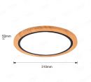 310mm Diameter Round FSC Wood Frame LED Ceiling Light 90000