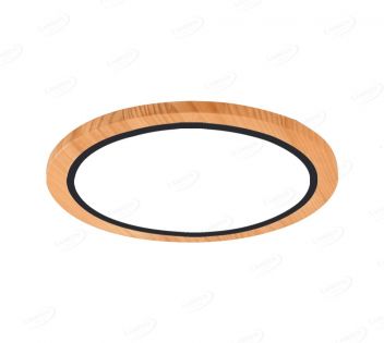 410mm Diameter Round FSC Wood Frame LED Ceiling Light 90001