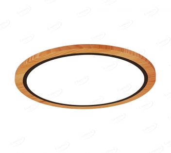 510mm Diameter Round FSC Wood Frame LED Ceiling Light