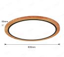 600mm Diameter Round FSC Wood Frame LED Ceiling Light 90003