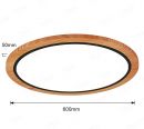 800mm Diameter Round FSC Wood Frame LED Ceiling Light 90004