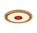 410mm Diameter RGB in Centre Round FSC Wood Frame LED Ceiling Light 90005