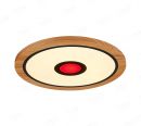 510mm Diameter RGB in Centre Round FSC Wood Frame LED Ceiling Light 90006