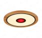 600mm Diameter RGB in Centre Round FSC Wood Frame LED Ceiling Light 90007