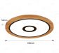 600mm Diameter RGB in Centre Round FSC Wood Frame LED Ceiling Light 90007