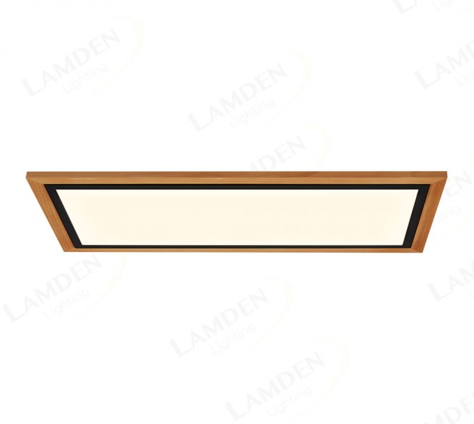 1000x250mm Rectangle FSC Wood Frame LED Ceiling Light 90013