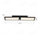 Two Head Rectangle Color Changing LED Panel Ceiling Light 70027