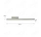 Single Straight Line Interior Decoration 3 Step Dim LED Light 70055