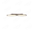 Satin Nickel Double Oval LED Ceiling Light 70073