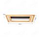 450x450mm LED Frame Light with Wood Board Decoration Ceiling Light 70079