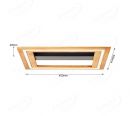 450x450mm LED Frame Light with Wood Board Decoration Ceiling Light 70079