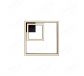 Double Suqare Aluminum Frame CCT+2.4G Remote Control Ceiling Light 70096