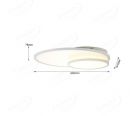 Double Round 605x450mm Decoration LED Ceiling Light for Indoor 70100