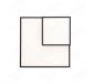 Double Square 620x465mm Decoration LED Ceiling Light for Indoor 70101