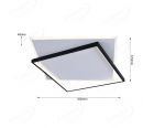 Black & White Square Design Main Light+Frame Light CCT LED Ceiling Light 70102