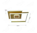 Square Gold Color Double Frame CCT LED Ceiling Light 70109