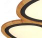 762x740mm Big Stone  Three Head FSC Wood Decoration LED Ceiling Light 90024