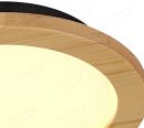 Round 280mm FSC Pine Wood Indoor LED Ceiling Light 90027