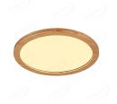 Round 380mm FSC Pine Wood Indoor LED Ceiling Light 90028