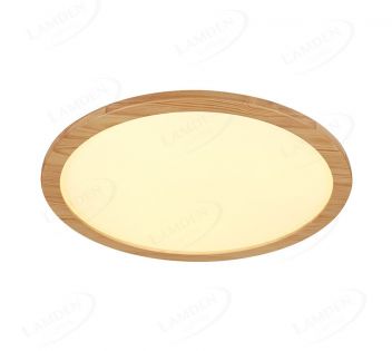 480mm pine wood led ceiling light