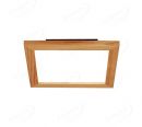 Square 280x280mm FSC Pine Wood Indoor LED Ceiling Light 90030