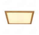 Square 480x480mm FSC Pine Wood Indoor LED Ceiling Light 90032