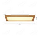 Rectangle 480x230mm FSC Pine Wood Indoor LED Ceiling Light 90033