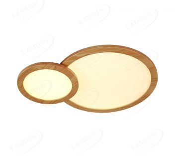 650x480mm pine wood led ceiling light