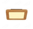 230x230mm Square Circle FSC Pine Wood Indoor LED Ceiling Light 90036