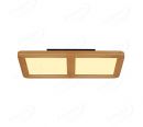 430x430mm Square Circle FSC Pine Wood Indoor LED Ceiling Light 90037