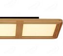 630x230mm Square Circle FSC Pine Wood Indoor LED Ceiling Light 90038