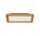 325x175mm Square Circle FSC Pine Wood Indoor LED Ceiling Light 90039