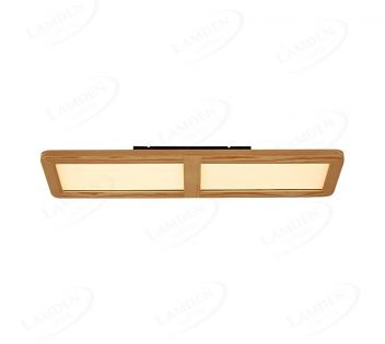 625x175mm  Square Circle pine wood led ceiling light