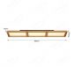 950x175mm Square Circle FSC Pine Wood Indoor LED Ceiling Light 90041