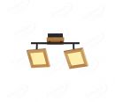 490x130mm FSC Wood Square Two Head Spotlights 90056