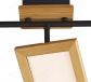 710x170mm FSC Wood Square Three Head Spotlights 90057