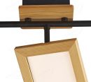 710x170mm FSC Wood Square Three Head Spotlights 90057