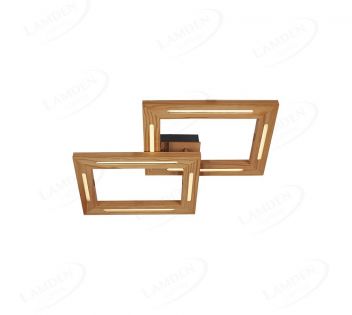 595x450mm Double Frameless Wood  Ceiling Light