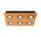 450x300mm FSC Wood Six Head LED Integrated Ceiling Light 90075