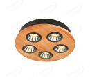 Diameter 330mm FSC Wood Five Head LED Integrated Ceiling Light 90076