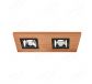 310x150mm FSC Wood Two Head Square LED Integrated Ceiling Light 90078