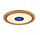 600mm Diameter RGB in Centre Round FSC Wood Frame LED Ceiling Light 90007