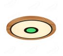 600mm Diameter RGB in Centre Round FSC Wood Frame LED Ceiling Light 90007