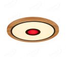 600mm Diameter RGB in Centre Round FSC Wood Frame LED Ceiling Light 90007