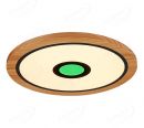 800mm Diameter RGB in Centre Round FSC Wood Frame LED Ceiling Light 90008