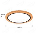 360X360mm Round FSC Wood Decoration LED Ceiling Light 90015